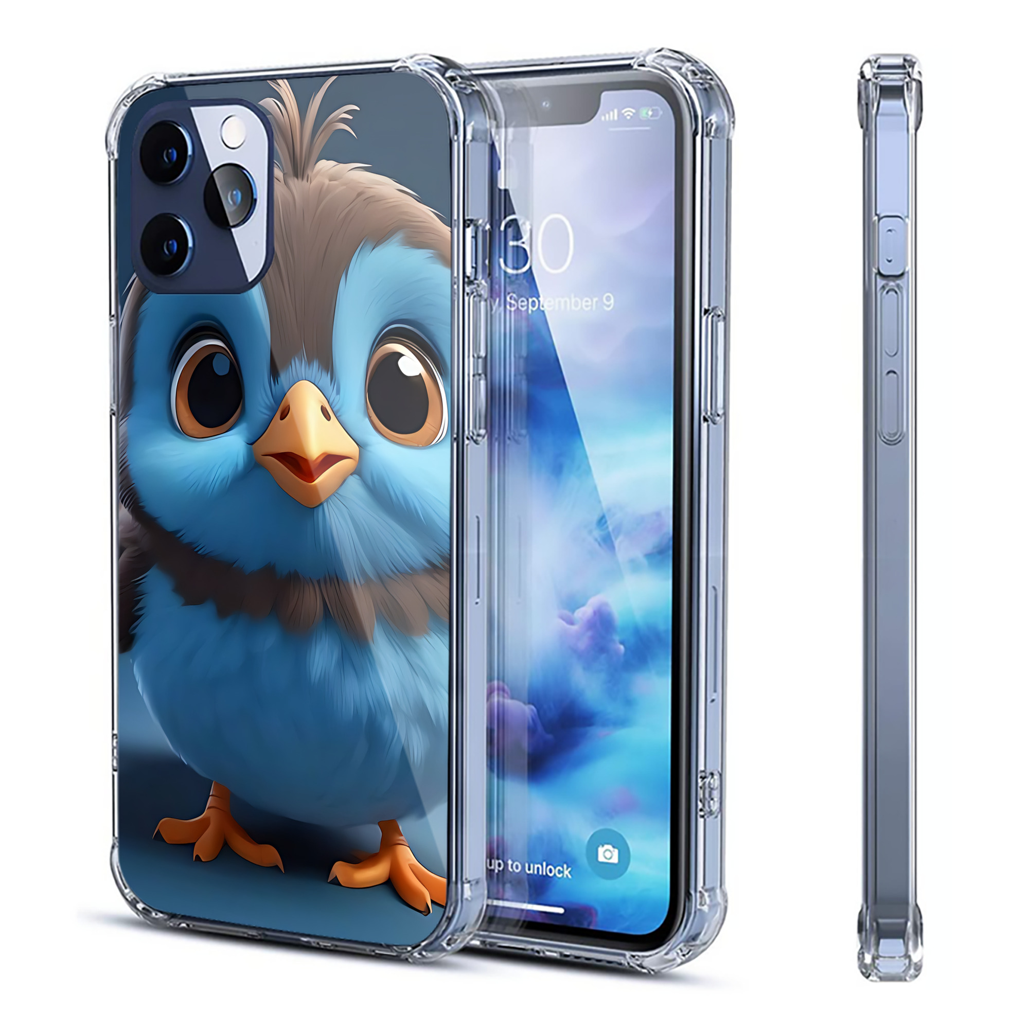 （画像用） Angry Birds アングリーバード 【iPhone 12シリーズ対応】透明スマホケース（クリアソフトケース）